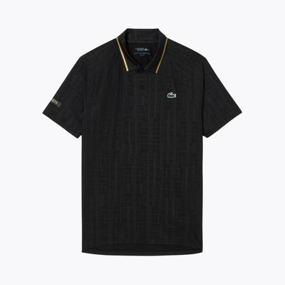 LC Tennis On Court Polo Shirt LC Tennis On Court Polo Shirt Slate Crown Black S 