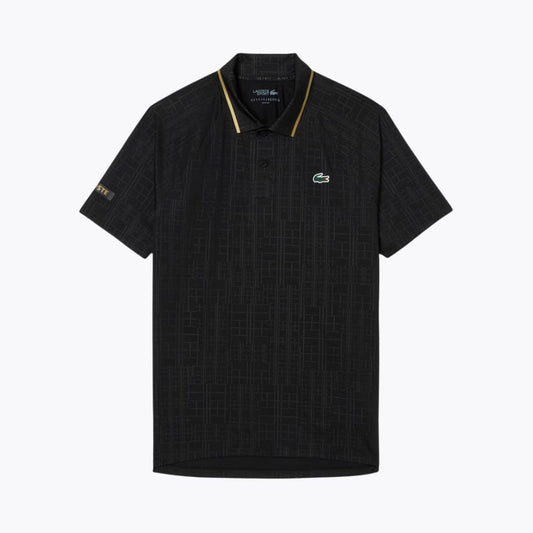 LC Tennis On Court Polo Shirt LC Tennis On Court Polo Shirt Slate Crown Black S 