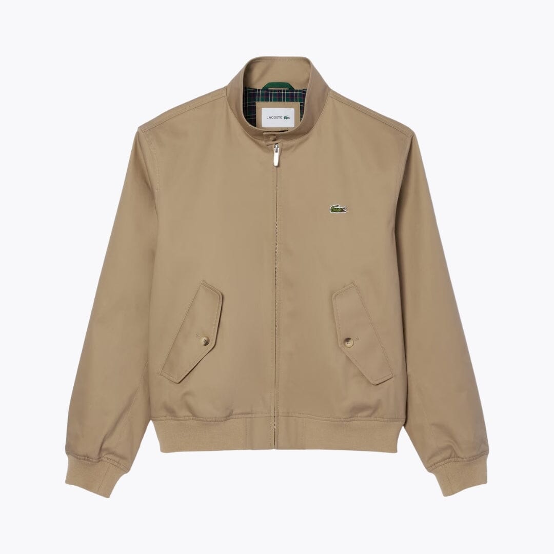 LC Water-Repellent Twill Harrington Jacket LC Water-Repellent Twill Harrington Jacket Slate Crown Beige S 