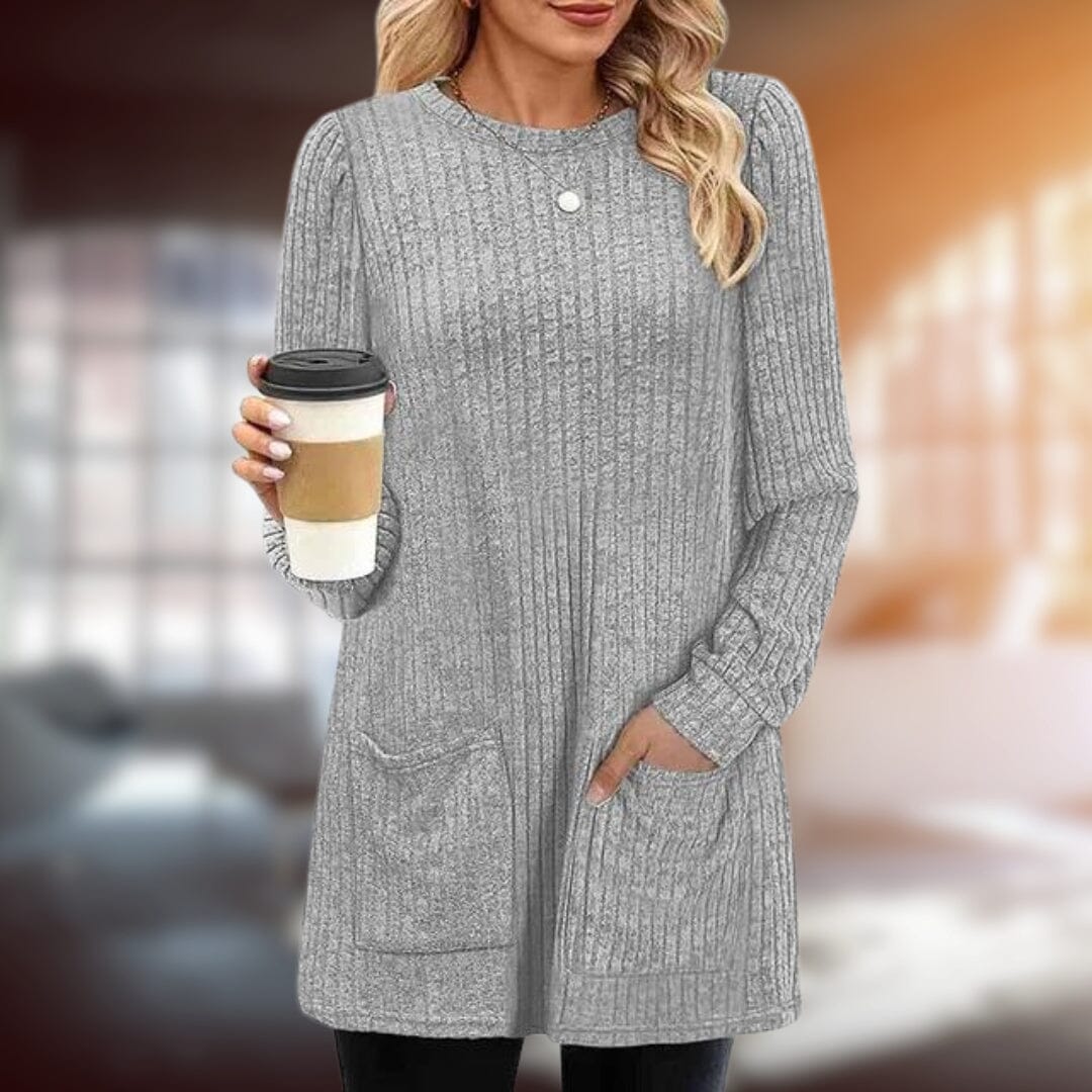 Lena™ | Chic Pullover Jacket & Coats Belleza & Glamour Gray S 