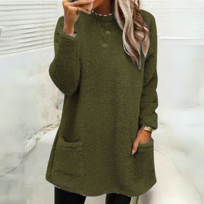 Liam | Cozy Fleece Sweater Sweater Belleza & Glamour Army Green S 