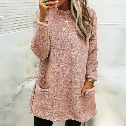 Liam | Cozy Fleece Sweater Sweater Belleza & Glamour Pink S 