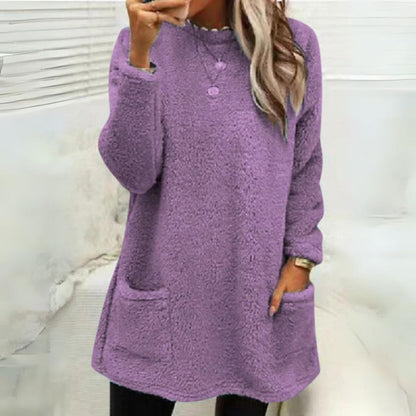 Liam | Cozy Fleece Sweater Sweater Belleza & Glamour Purple S 