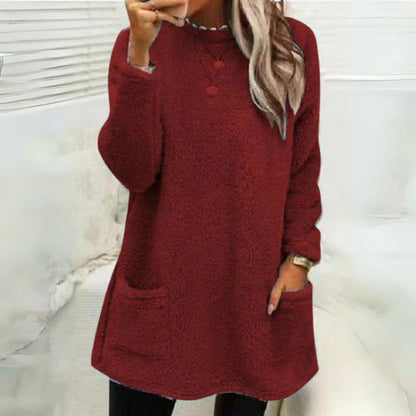 Liam | Cozy Fleece Sweater Sweater Belleza & Glamour Red S 