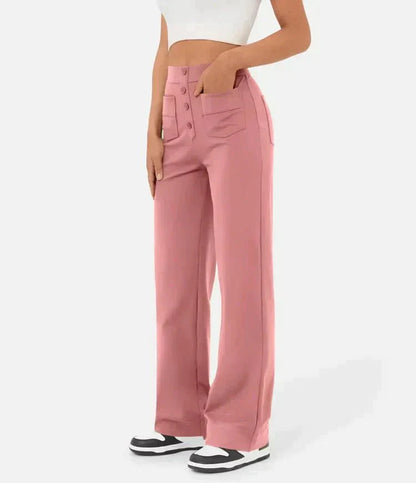 Lily™ | High-Waist Casual Pants women pants Belleza & Glamour 