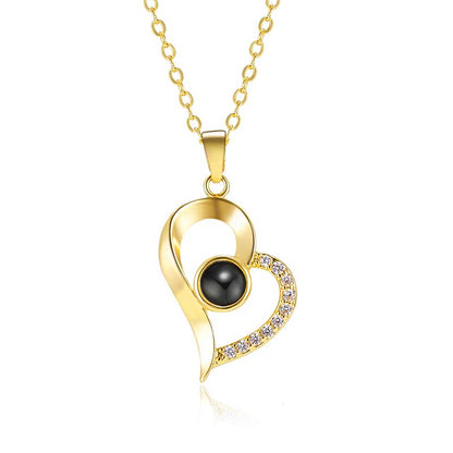Love Symbol Necklace 1 Belleza & Glamour Gold 