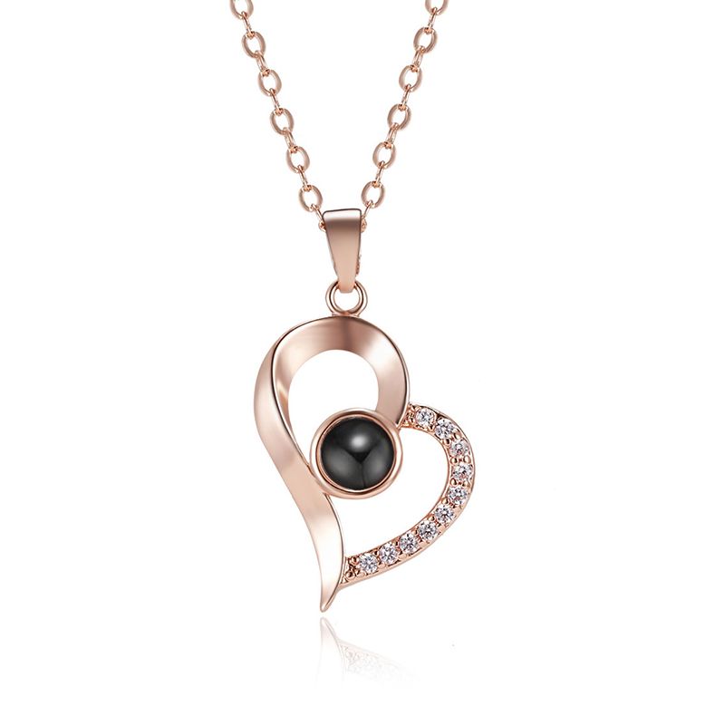 Love Symbol Necklace 1 Belleza & Glamour Rose Gold 