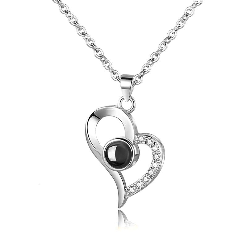 Love Symbol Necklace 1 Belleza & Glamour Silver 