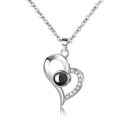 Love Symbol Necklace 1 Belleza & Glamour Silver 
