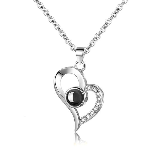 Love Symbol Necklace 1 Belleza & Glamour Silver 