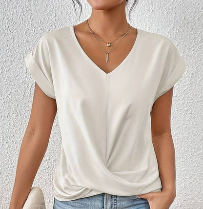 Marine - WOMEN'S V- NECK SHIRT Shirt Belleza & Glamour White M 