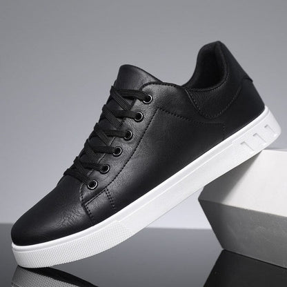 Mercer Leather Sneakers Belleza & Glamour Jet Black 5 