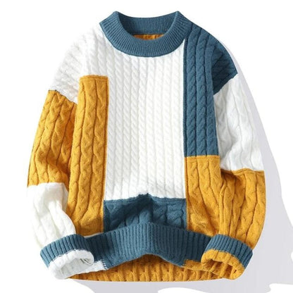 Mia | Craft Sweater Sweater Belleza & Glamour M Blue/Yellow 