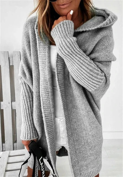 Muse™ | Hooded Sweater Sweater Belleza & Glamour Gray S 