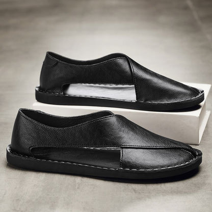 Navarro Leather Sandals Belleza & Glamour 