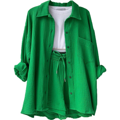 Nina™ | Casual Comfort Set Women Sets Belleza & Glamour Green S 