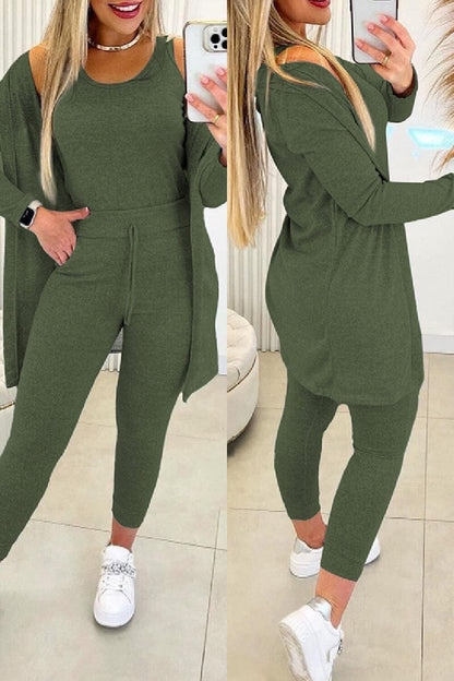 Nova | Relaxed 3-Piece Set Outfit Sets Belleza & Glamour Green S 