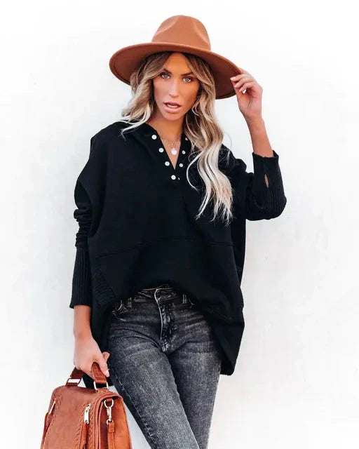 Olivia | Cozy Hoodie Coat and Jacket Belleza & Glamour Black S 