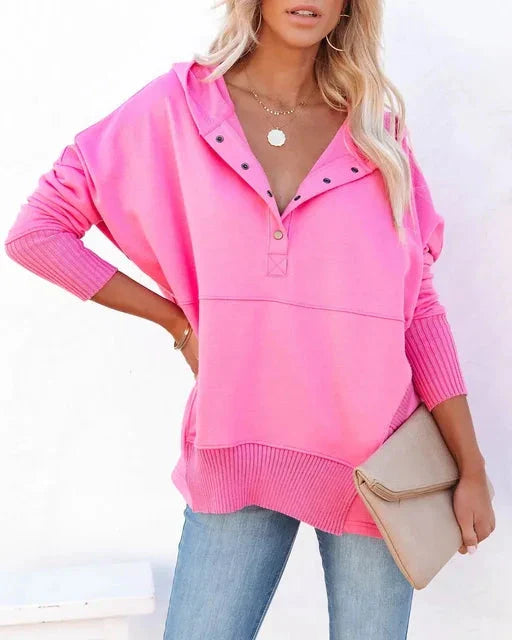 Olivia | Cozy Hoodie Coat and Jacket Belleza & Glamour Pink S 