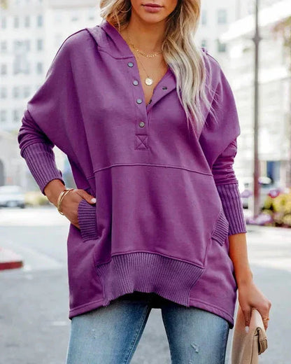 Olivia | Cozy Hoodie Coat and Jacket Belleza & Glamour Purple S 