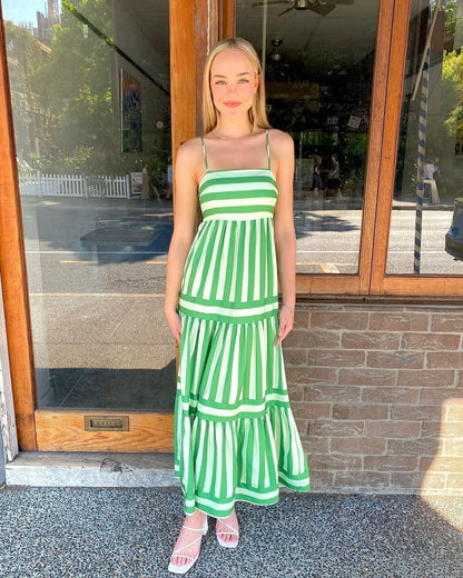 Olivia | Striped Pattern Dress Dress Belleza & Glamour 