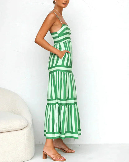 Olivia | Striped Pattern Dress Dress Belleza & Glamour 