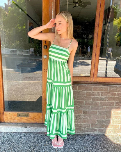 Olivia | Striped Pattern Dress Dress Belleza & Glamour 