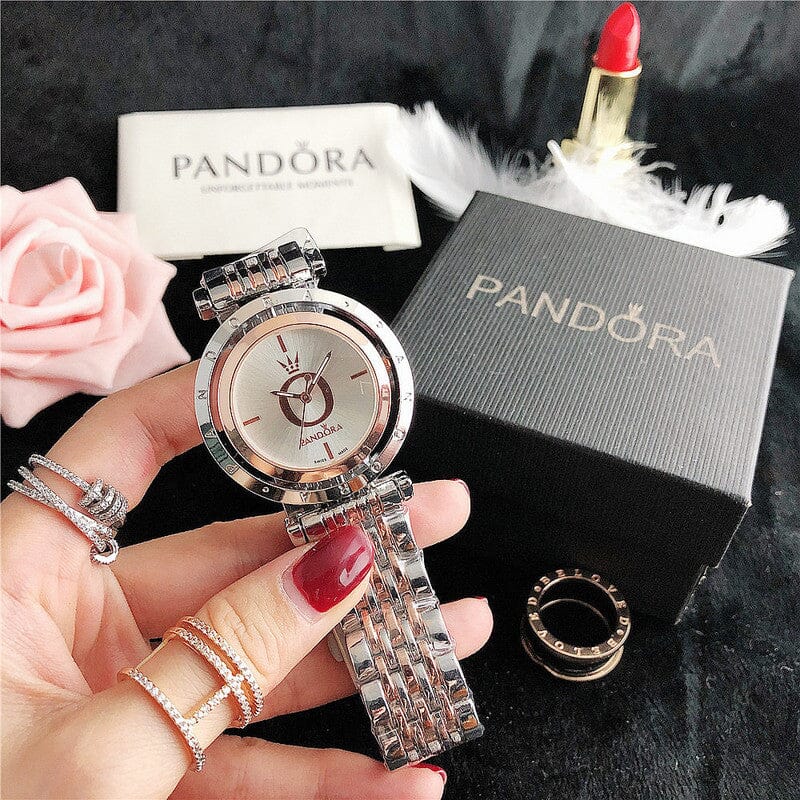 P A N D O R A Stories Glamour Belleza & Glamour Rose White 