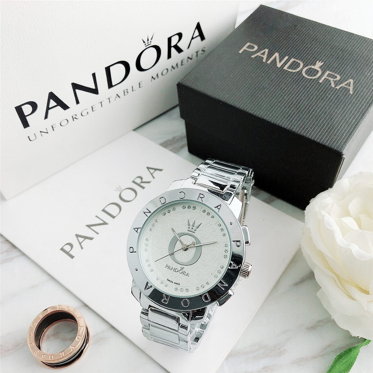 P A N D O R A Valentine's Belleza & Glamour Silver 