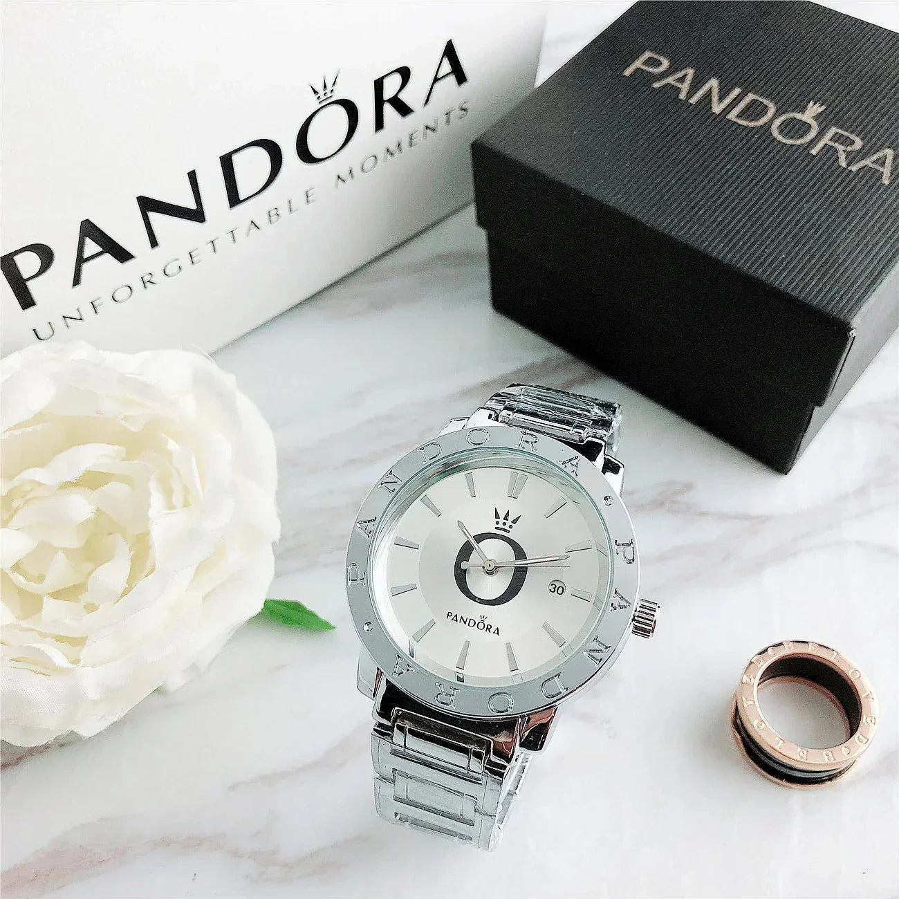 P A N D O R A Wristwatch Glamour Belleza & Glamour Silver 