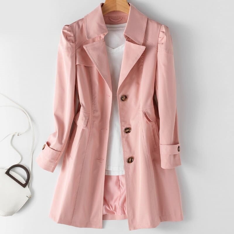Payal™ | Stylish Overcoat coat Belleza & Glamour Pink S 