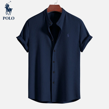 Polo Hampton Collar Shirt Belleza & Glamour Dark Blue S 