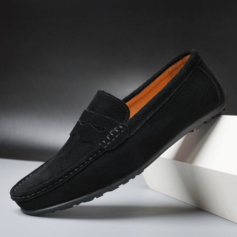 Porto Suede Loafers Belleza & Glamour Black 6 