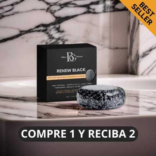 ReNew Black - Jabón que rejuvenece y oscurece el cabello Belleza & Glamour 