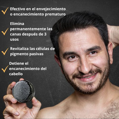 ReNew Black - Jabón que rejuvenece y oscurece el cabello Belleza & Glamour 