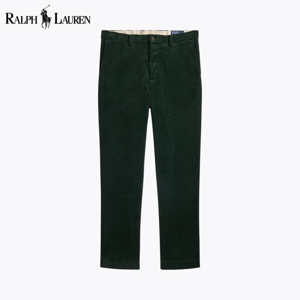 RL Andover Slim Fit Stretch Corduroy Pant RL Andover Slim Fit Stretch Corduroy Pant Slate Crown Green 28 
