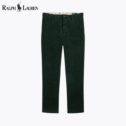RL Andover Slim Fit Stretch Corduroy Pant RL Andover Slim Fit Stretch Corduroy Pant Slate Crown Green 28 
