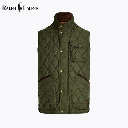 RL Beaton Quilted Utility Gilet RL Beaton Quilted Utility Gilet Slate Crown Olive Green S 