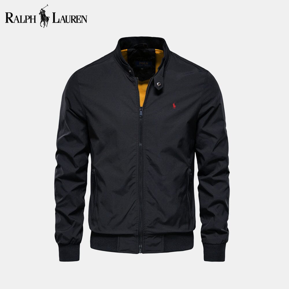 RL Bomber Classic Bomber Jacket RL Bomber Classic Bomber Jacket Slate Crown Black S 
