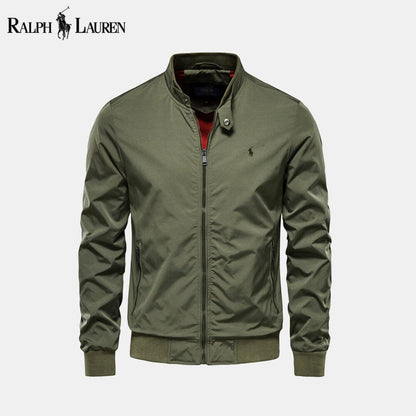 RL Bomber Classic Bomber Jacket RL Bomber Classic Bomber Jacket Slate Crown Khaki Green S 