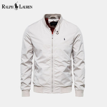RL Bomber Classic Bomber Jacket RL Bomber Classic Bomber Jacket Slate Crown White S 