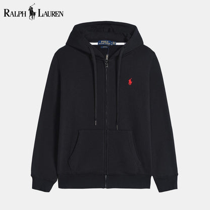 RL Classic Essential Cotton Hoodie RL Classic Essential Cotton Hoodie Slate Crown Black S 