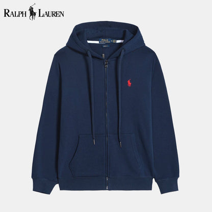 RL Classic Essential Cotton Hoodie RL Classic Essential Cotton Hoodie Slate Crown Blue S 