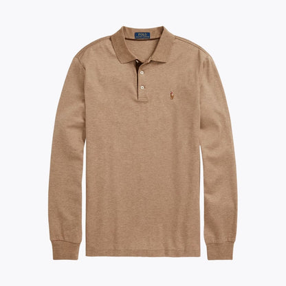 RL Classic Fit Soft Cotton Polo Shirt RL Classic Fit Soft Cotton Polo Shirt Slate Crown Grey Cloud Heather S 