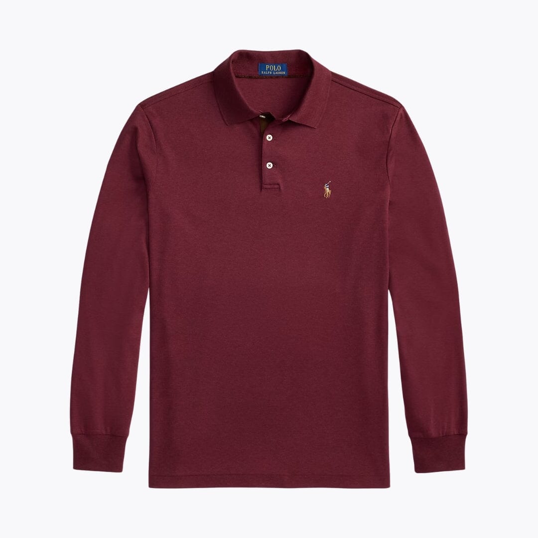 RL Classic Fit Soft Cotton Polo Shirt RL Classic Fit Soft Cotton Polo Shirt Slate Crown Spring Wine Heather S 