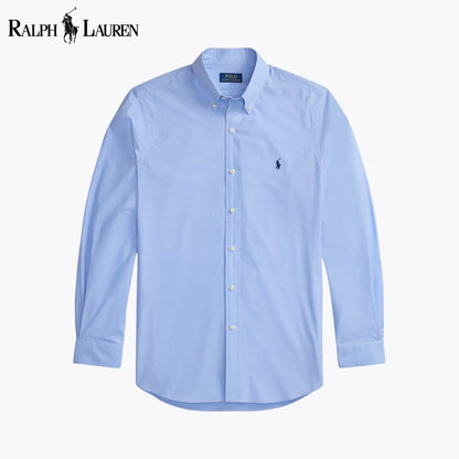 RL Classic Fit Stretch Poplin Shirt RL Classic Fit Stretch Poplin Shirt Slate Crown Blue S 