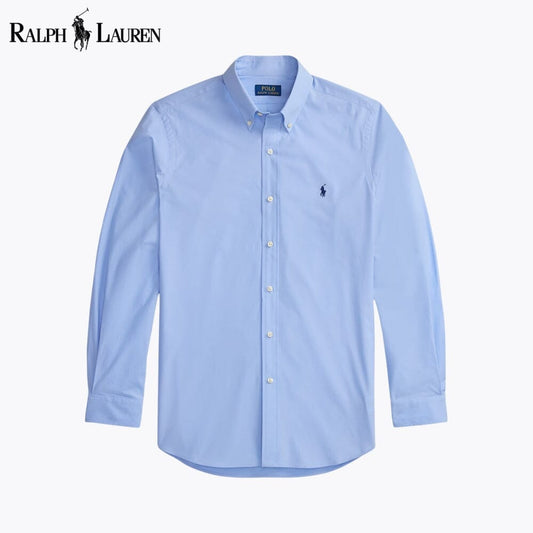 RL Classic Fit Stretch Poplin Shirt RL Classic Fit Stretch Poplin Shirt Slate Crown Blue S 