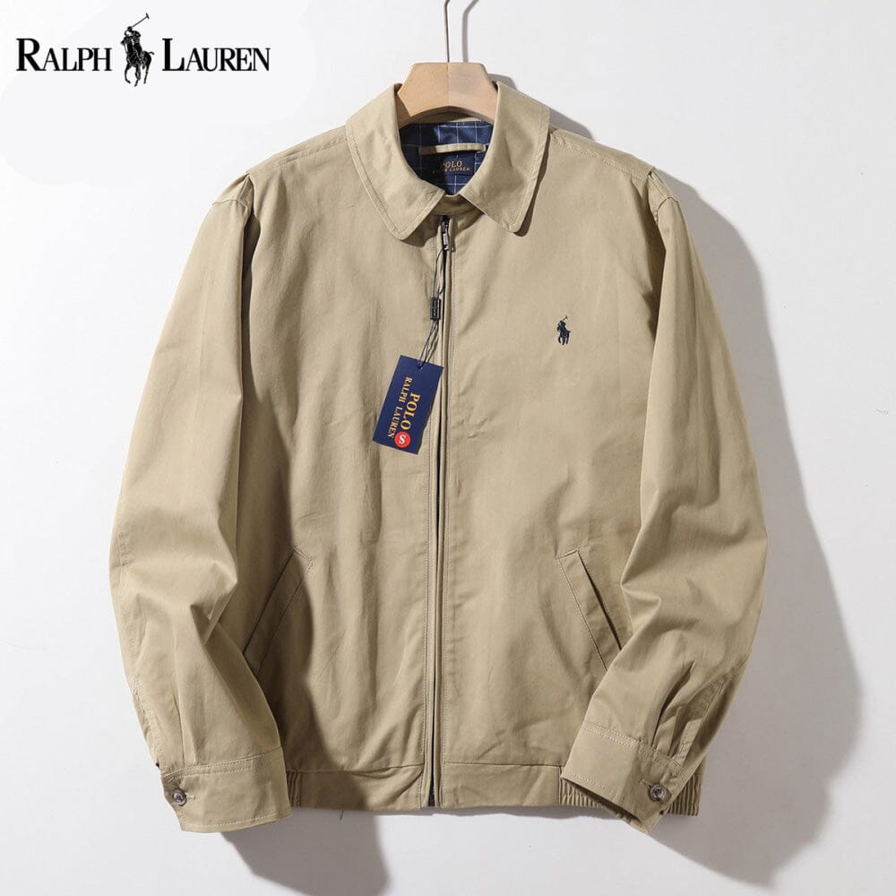 RL Classic Modern Bomber Jacket RL Classic Modern Bomber Jacket Slate Crown Khaki S 