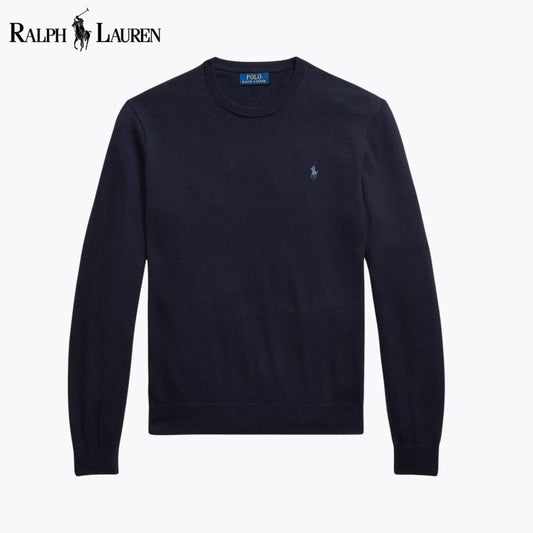 RL Cotton-Cashmere Crewneck Jumper RL Cotton-Cashmere Crewneck Jumper Slate Crown Blue Navy S 