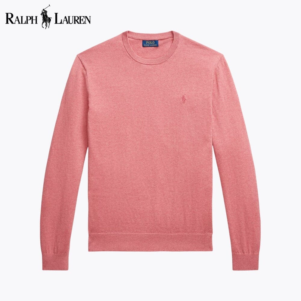RL Cotton-Cashmere Crewneck Jumper RL Cotton-Cashmere Crewneck Jumper Slate Crown Strawberry Gelato S 
